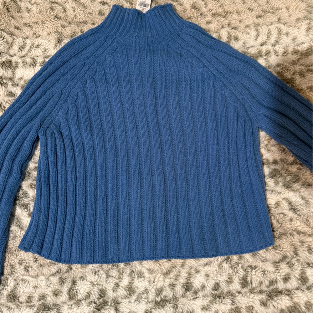 American Eagle Outfitters Blue Cowl Neck Sweater